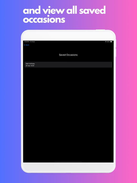 Gift Pro iPad screenshot