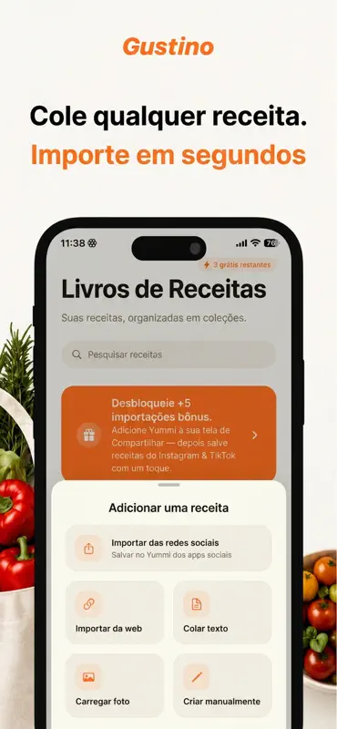 Gustino: Receitas & Cardápio screenshot 2 of 6