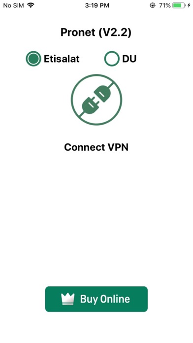 Pronet VPN Screenshot