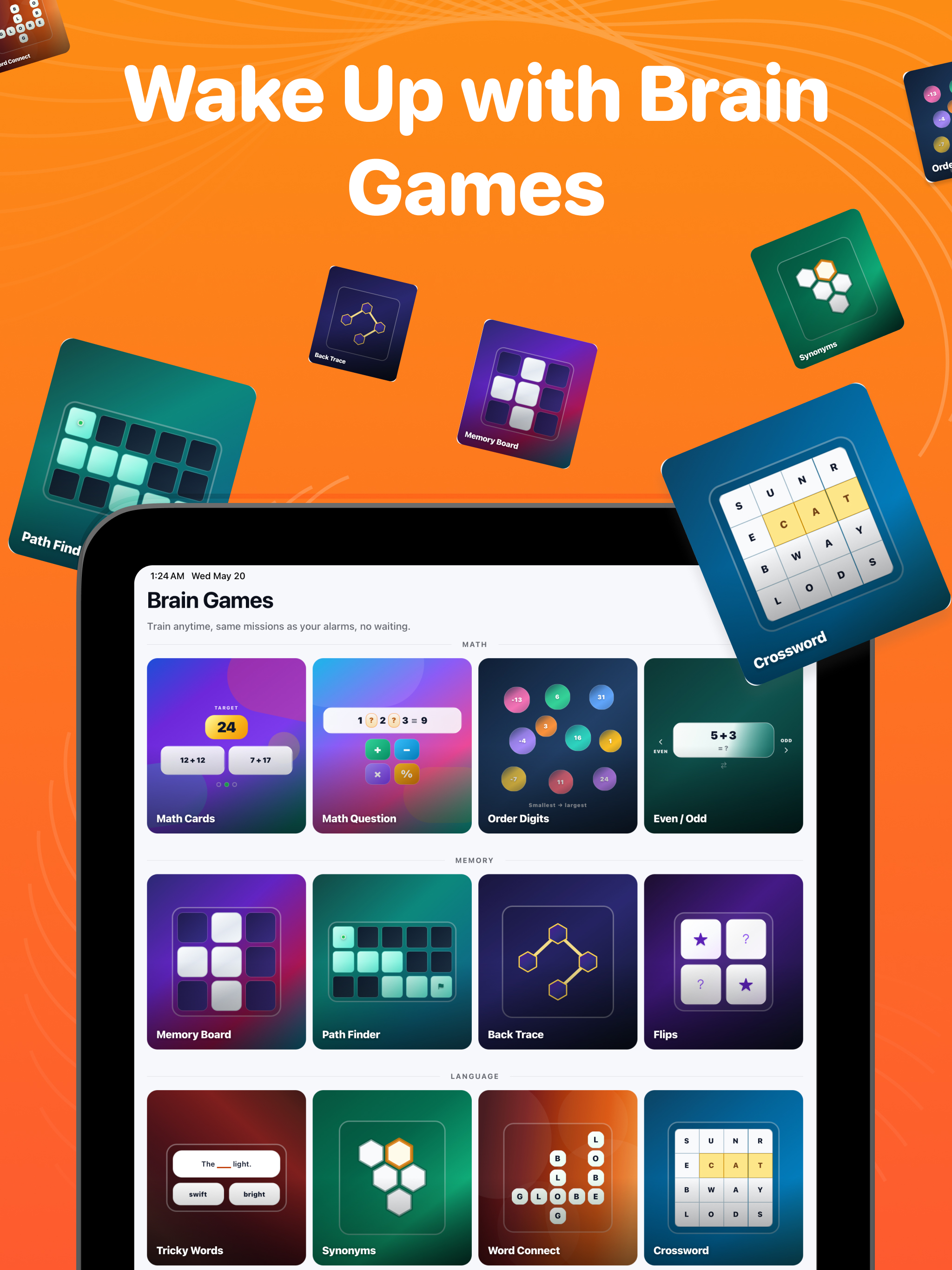 Wake: Alarm and Brain Games screenshot 10