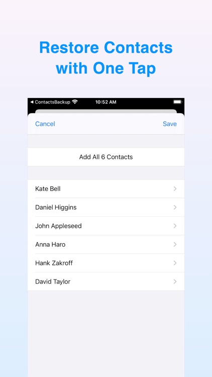 Contacts Backup™ screenshot-4