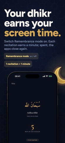 DuaScroll Adhkar & Screen Time Screenshot 3 of 9