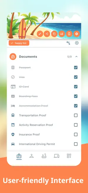 Packing List Travel screenshot 1