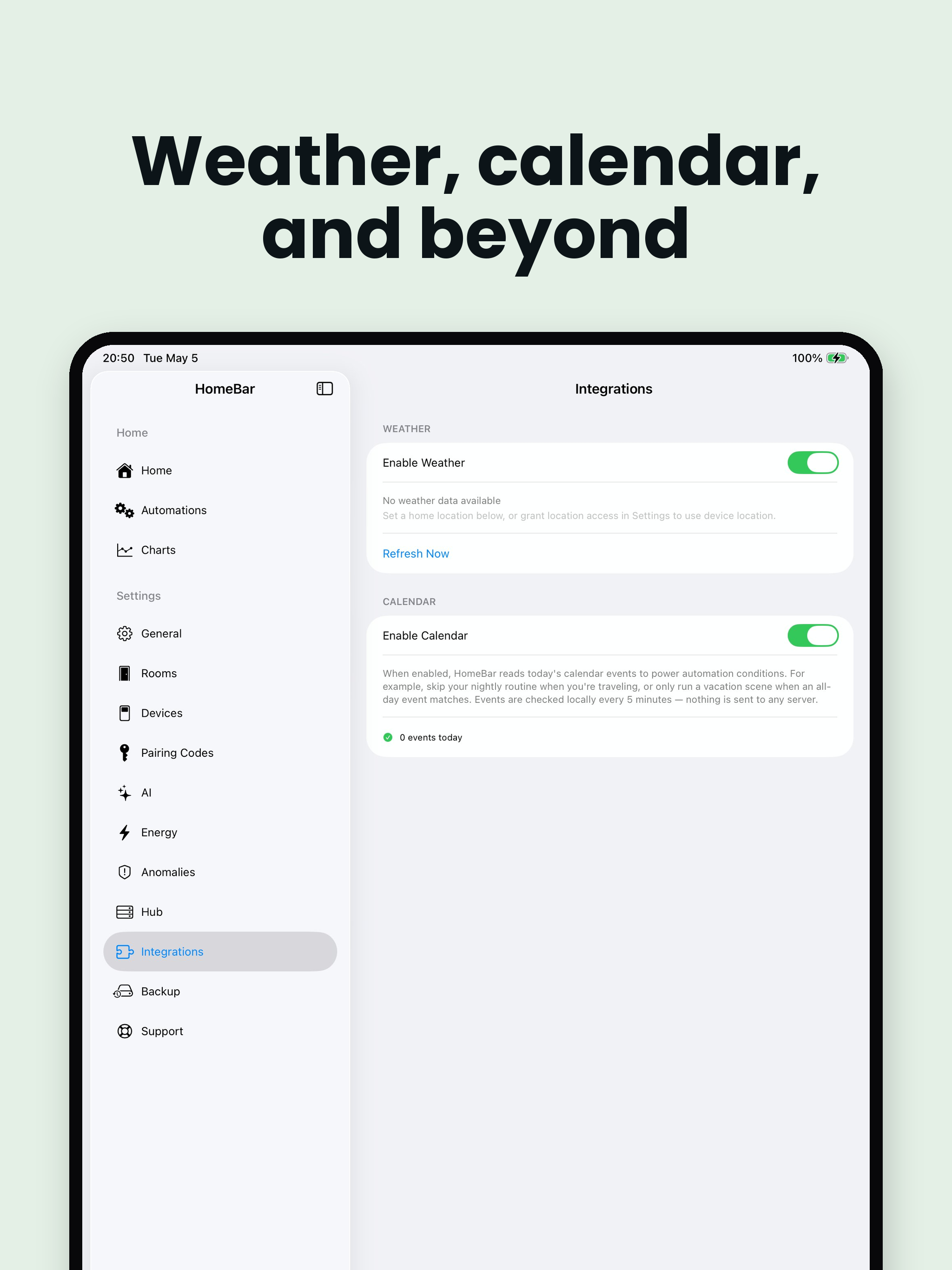 HomeBar for HomeKit