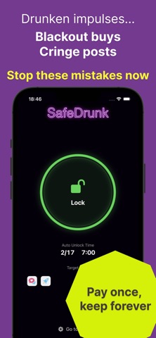 SafeDrunk:Stop Drunk Texting app screenshot