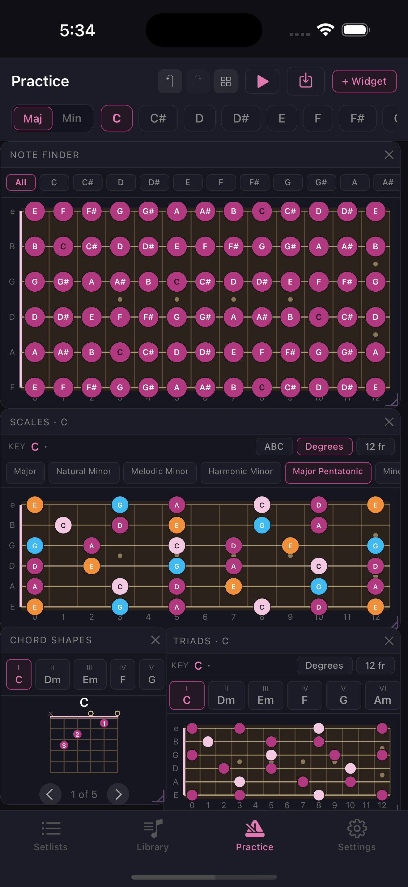 SetMate: Gig Sheets