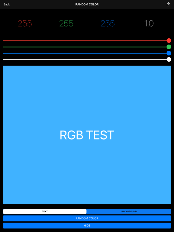 Screenshot #5 pour RGB Test