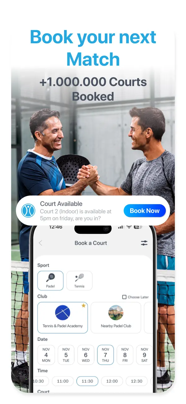 Screenshot #3 pour TiePlayer - Tennis & Padel App