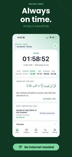Namaz vakitleri - prayer screenshot 1