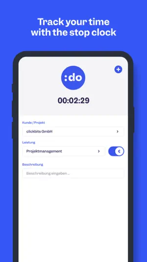 Clockodo ‒ Time Tracking screenshot 1