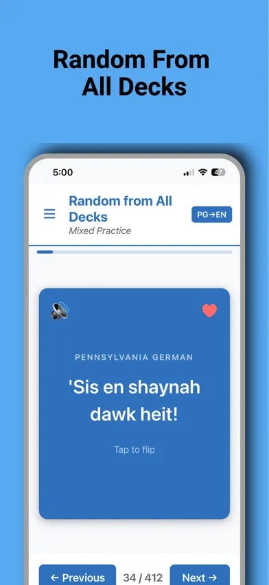 Deitsh Flashcards screenshot 1