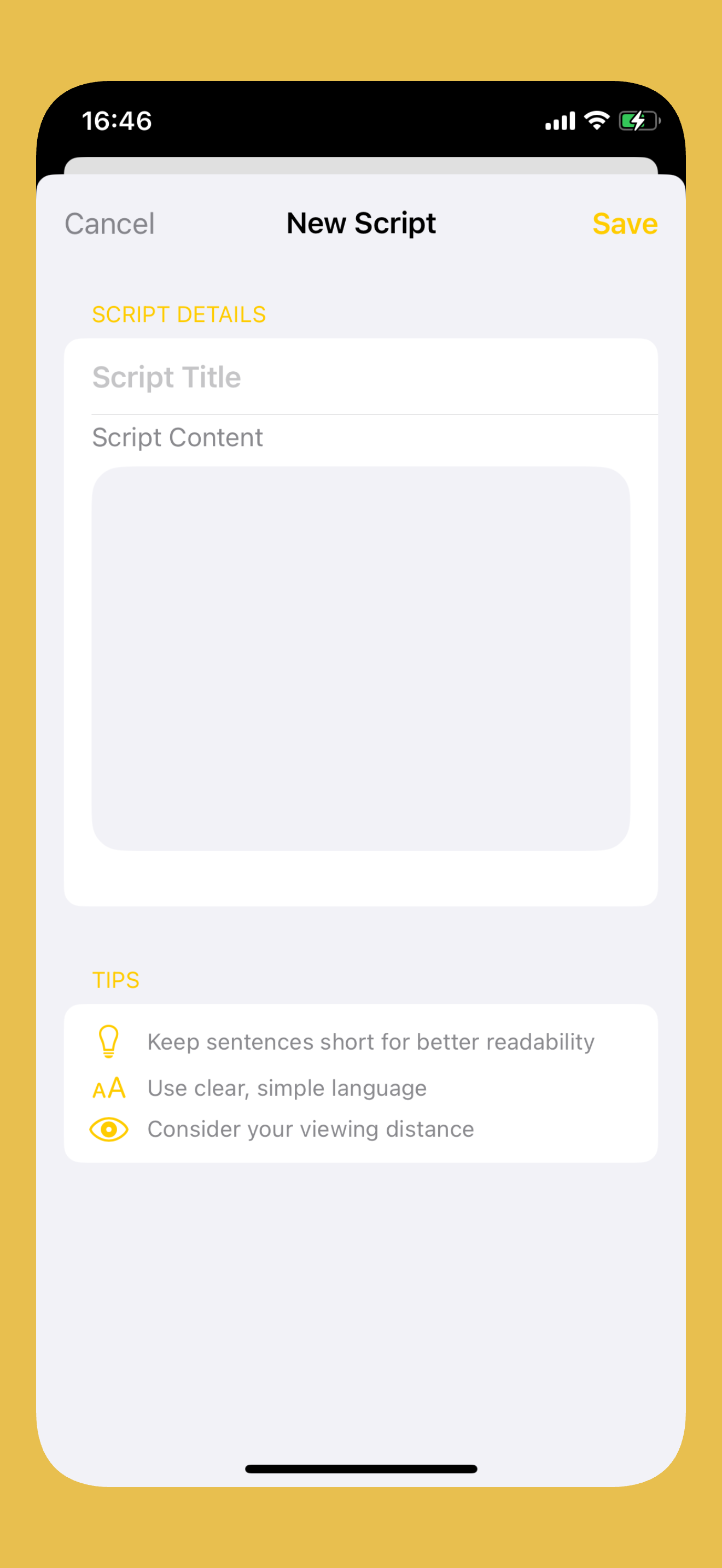 Teleprompter Videos Recorder