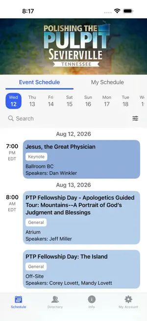 PTP Sevierville 2026 screenshot 1