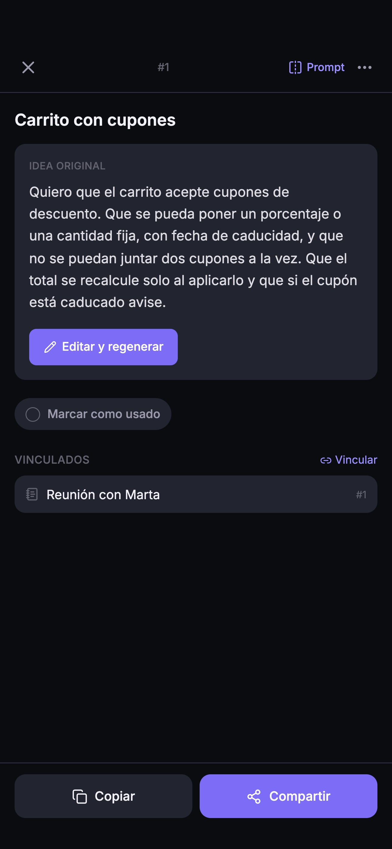 Screenshot 3 of Prompt AI