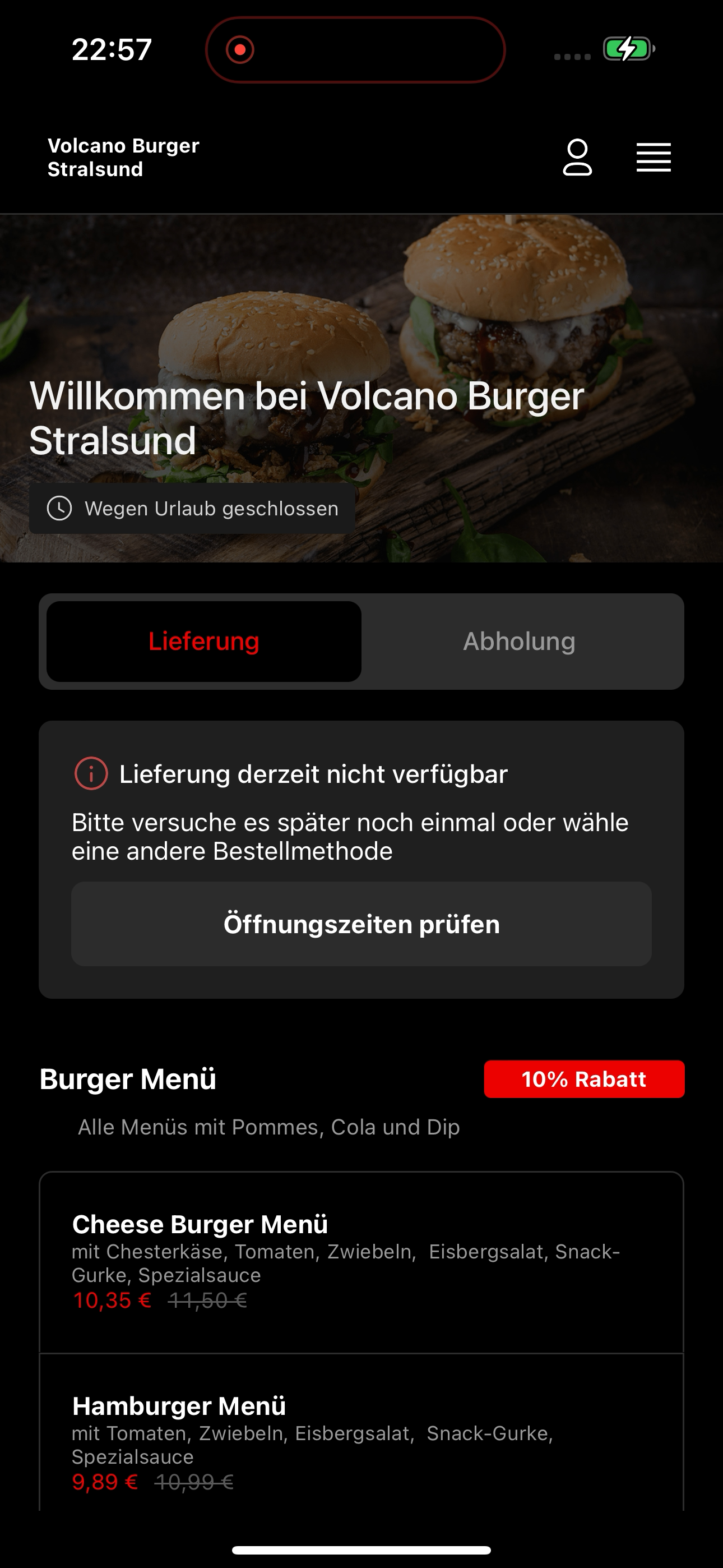 Volcano Burger Stralsund screenshot 5