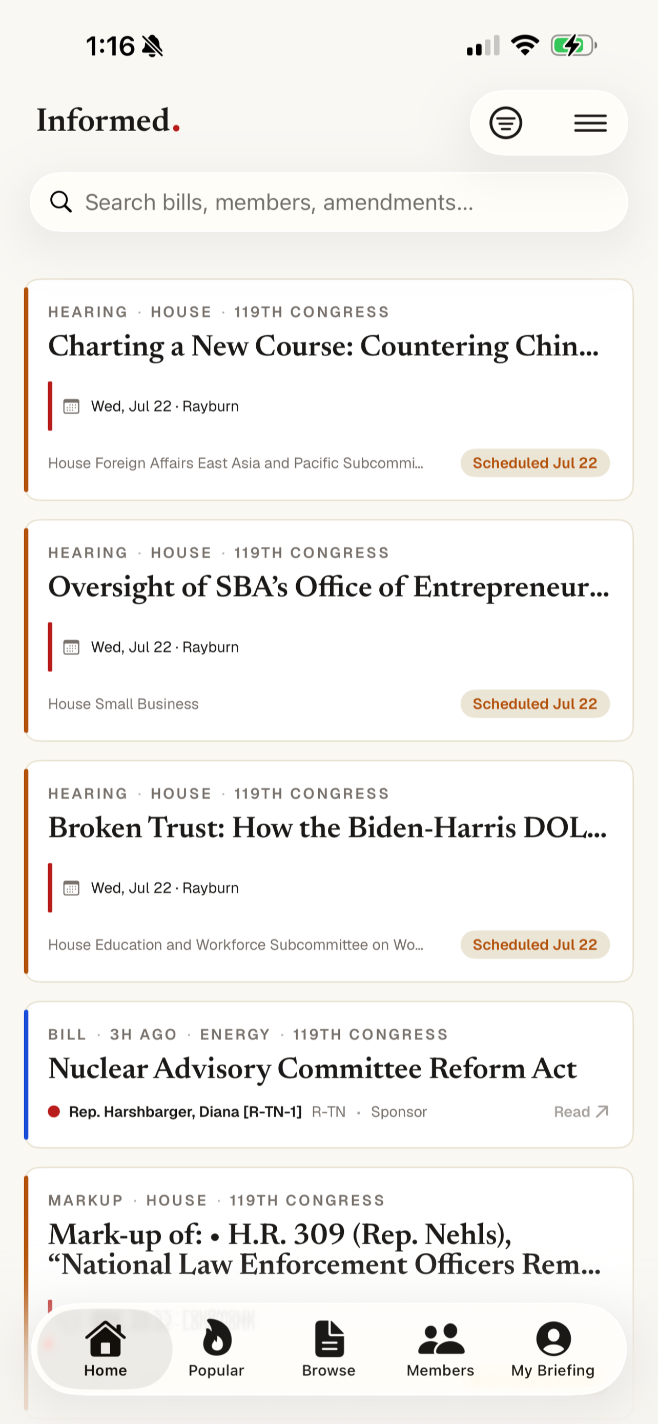 Informed — Congress Tracker screenshot 8