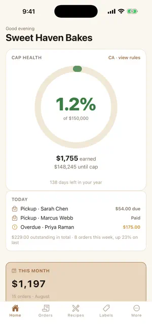 Kitchen Ledger: Cottage Baker screenshot 1