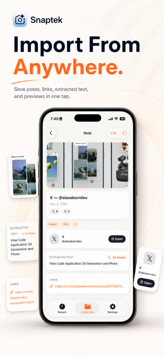 Snaptek - AI Notes & Tracker Screenshot 8 of 10