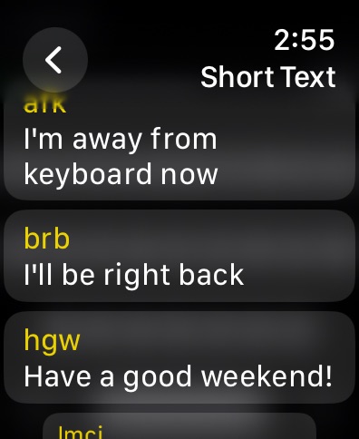 Apple Watch screenshot