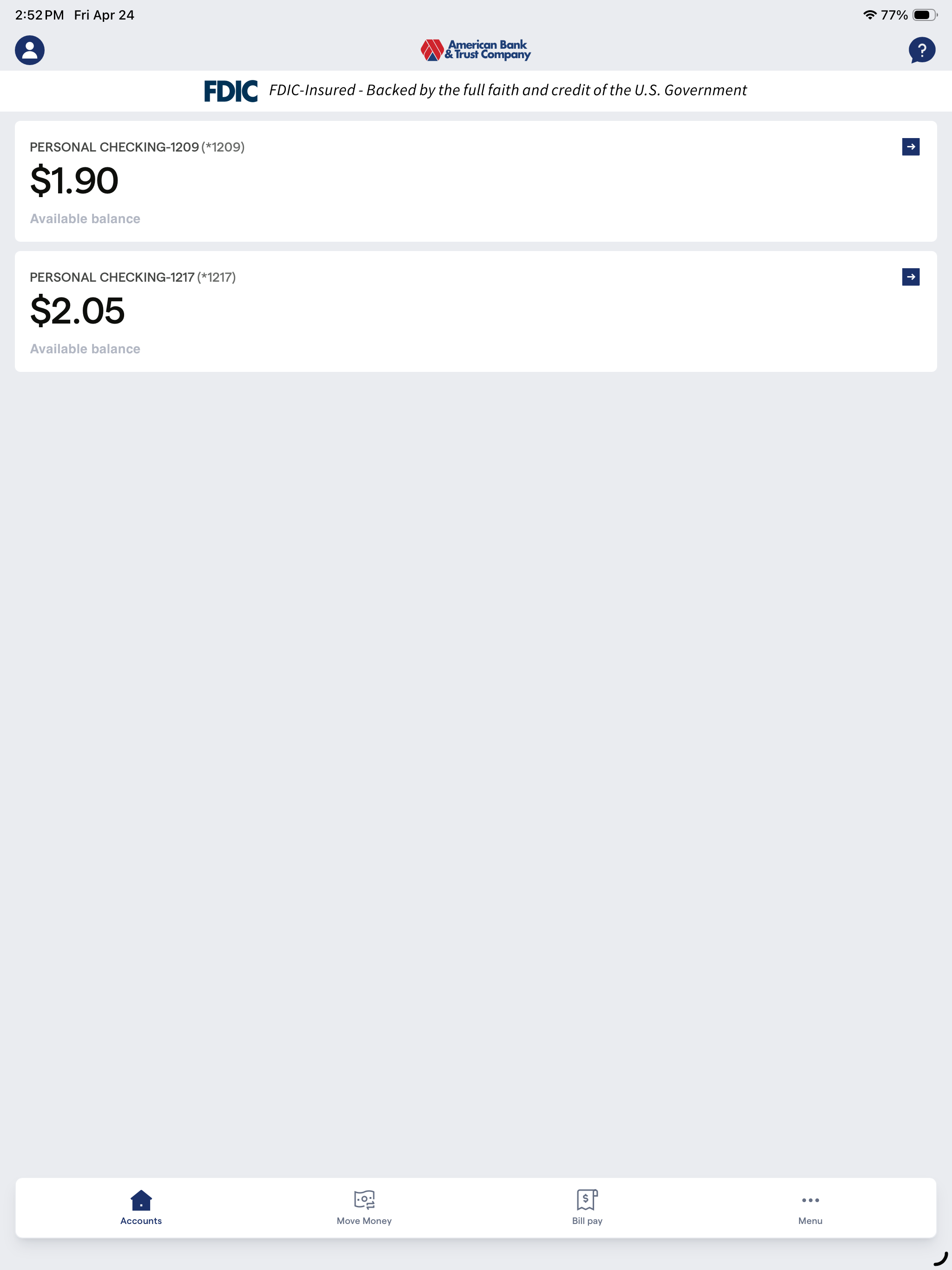 American Bank & Trust Co MB screenshot 8