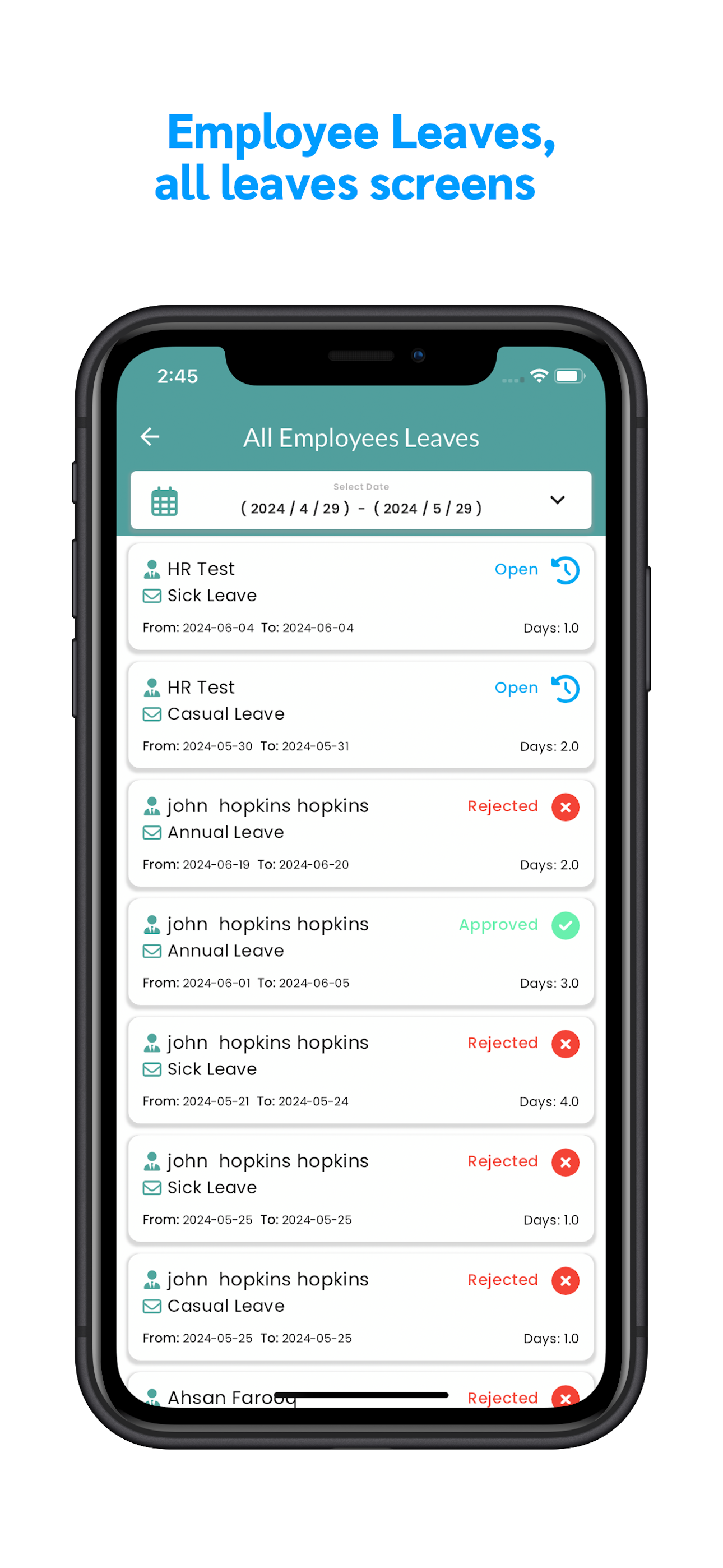 SRP HRMate screenshot 3