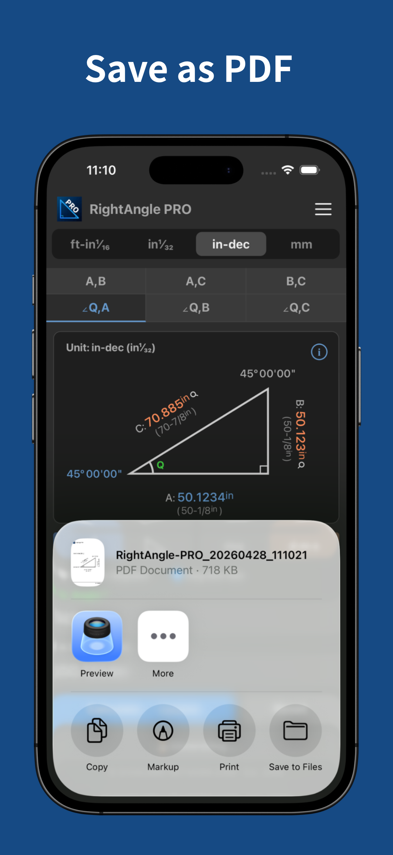 Right Angle PRO - Factory Calc screenshot 5