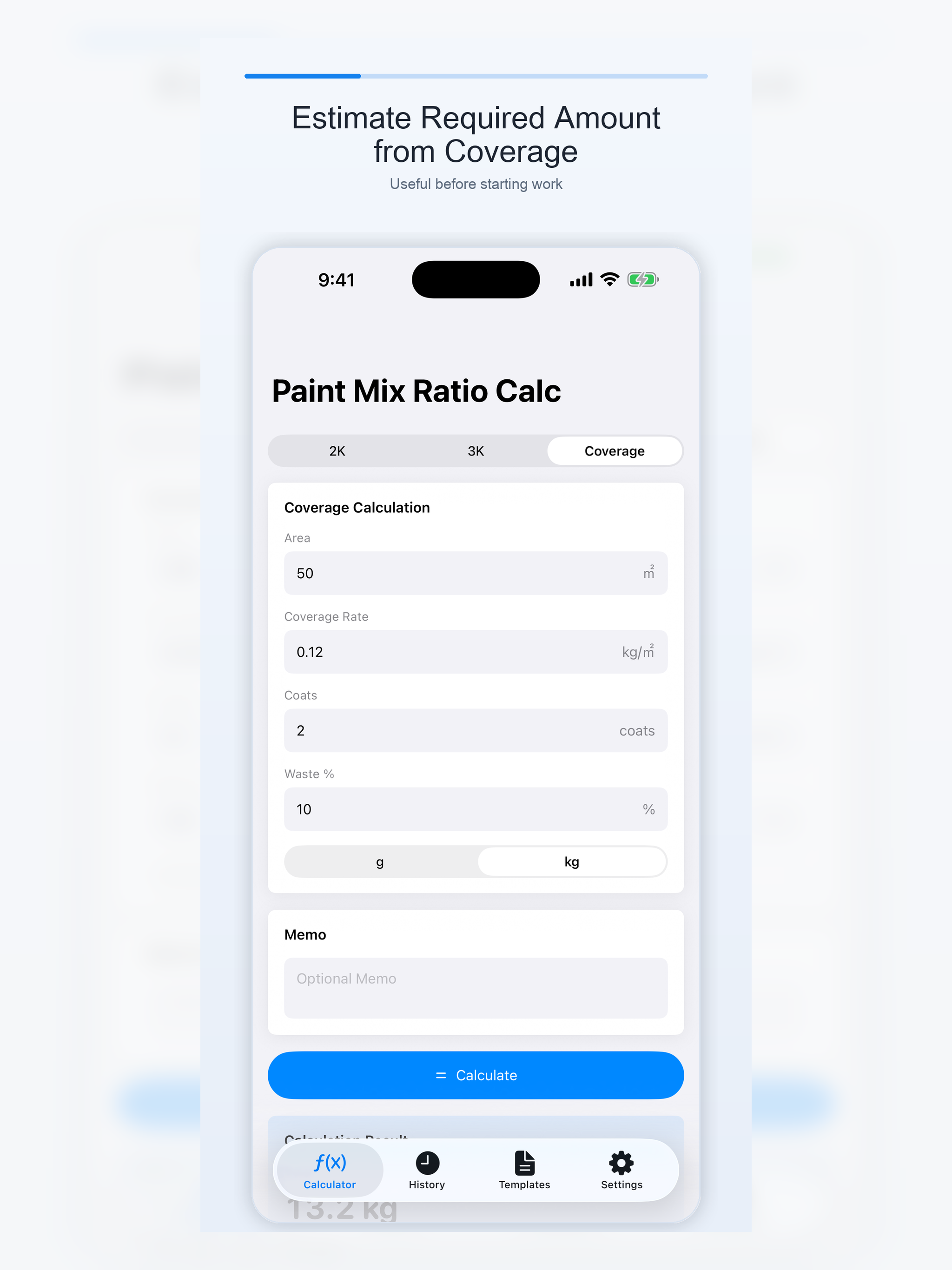 Paint Mix Ratio Calc