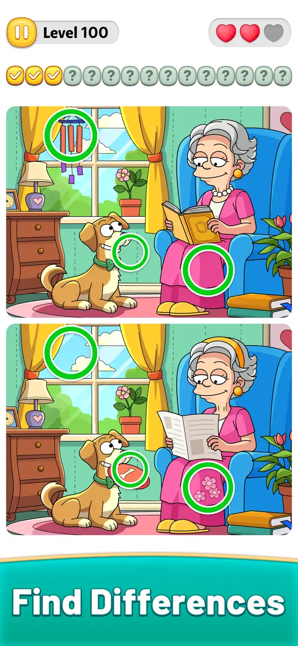 #1. Differences - Find Differences (iOS) Podle: Doodle Mobile Limited