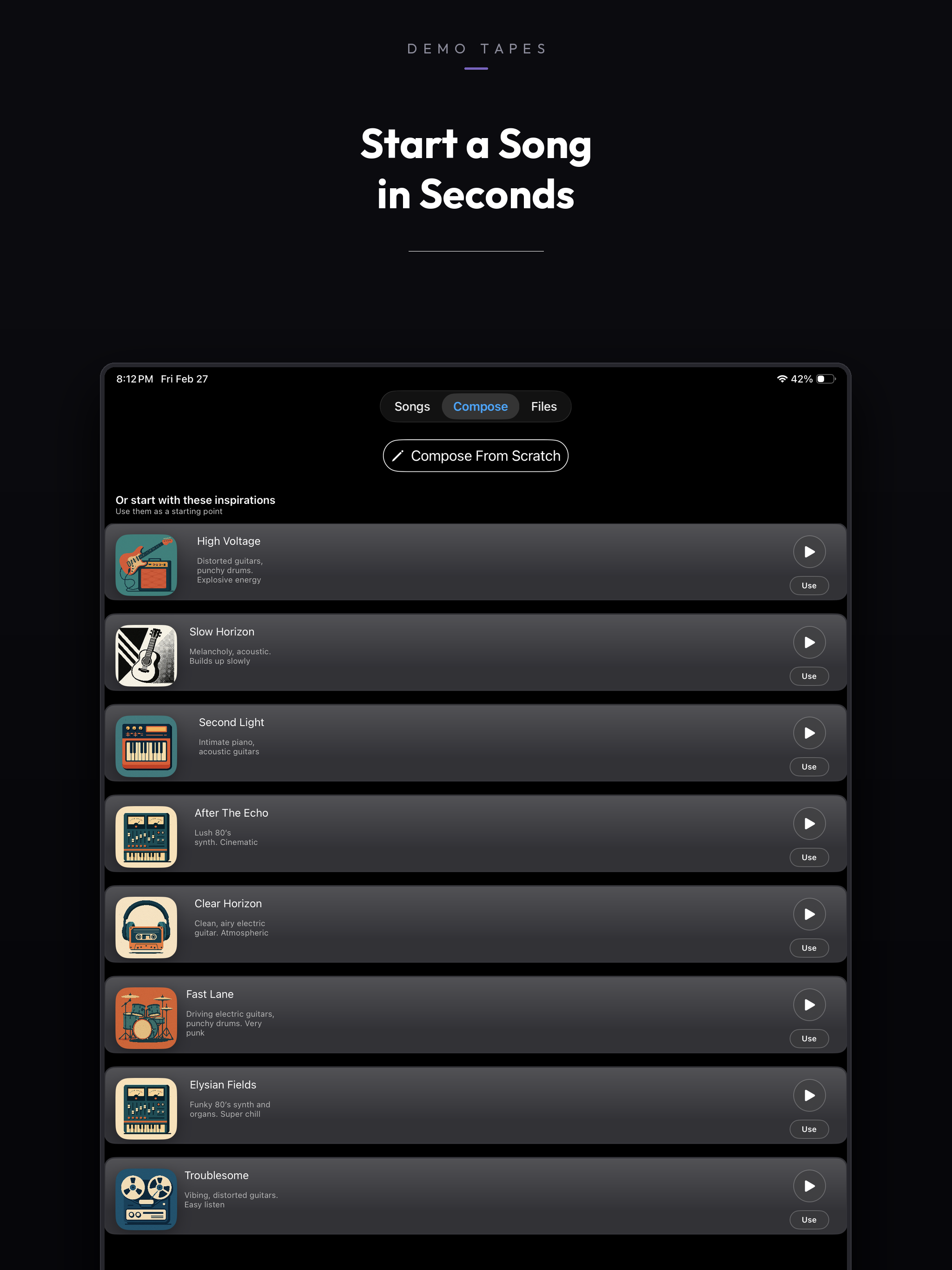Demo Tapes - Your First Song screenshot 11