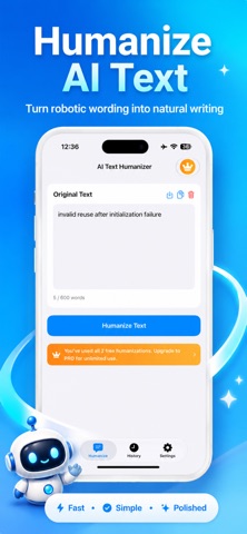Humanize AI: AI Text Humanizer Screenshot 2 of 5