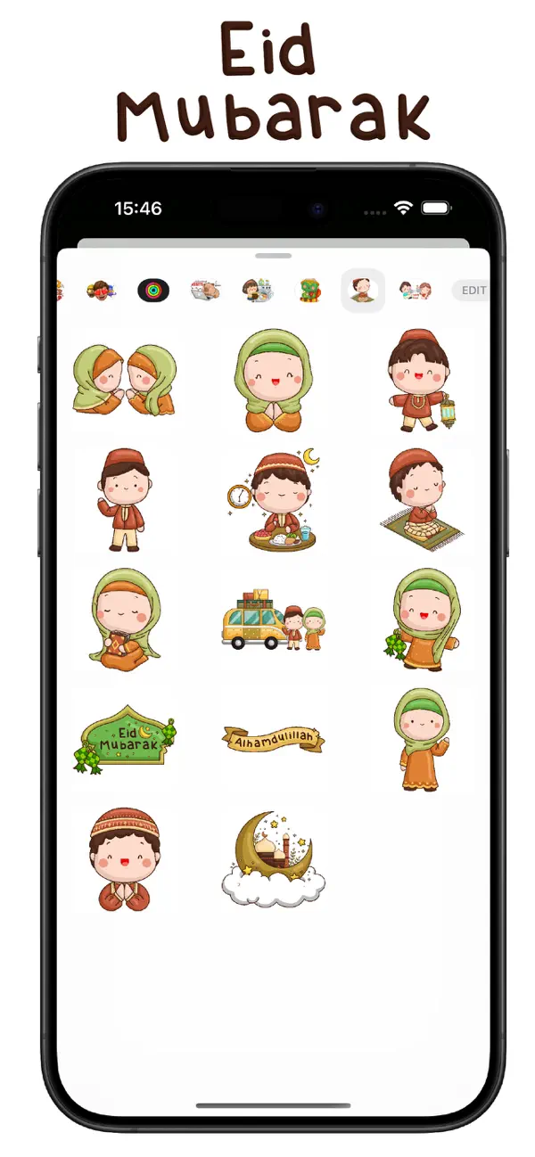 Screenshot #2 pour Eid Mubarak Sticker Pack