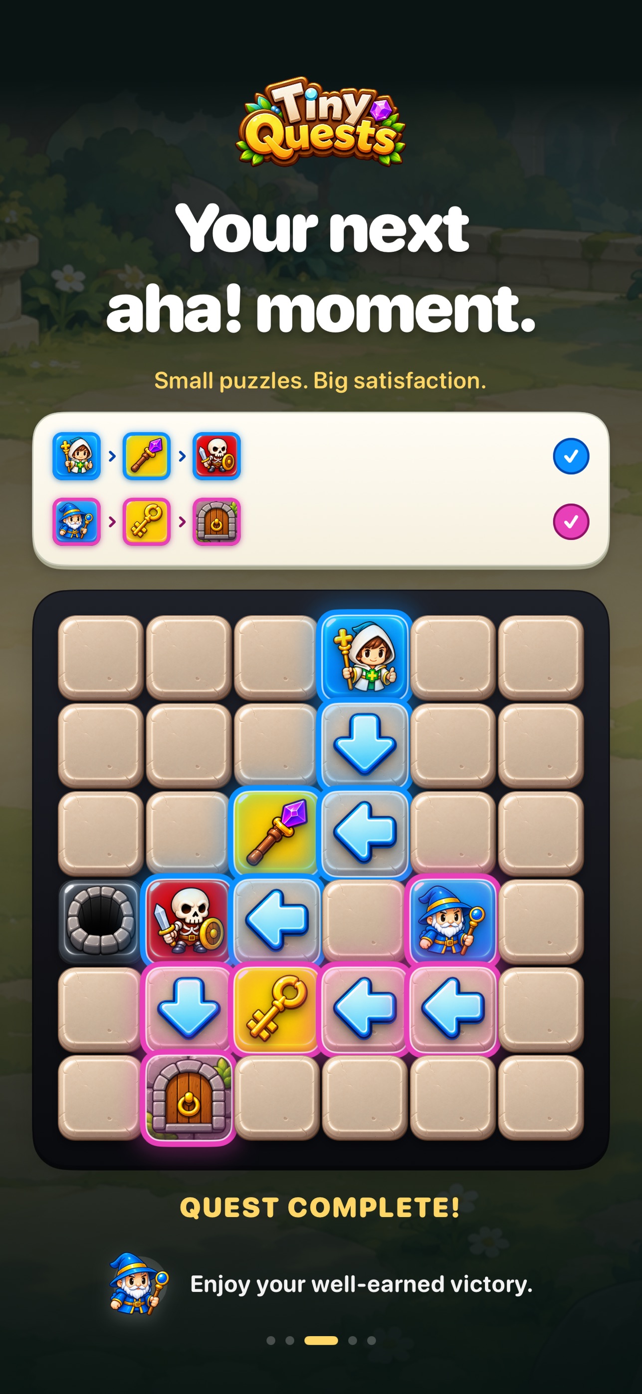 Screenshot 1 of Tiny Quests: Slide Puzzle Game