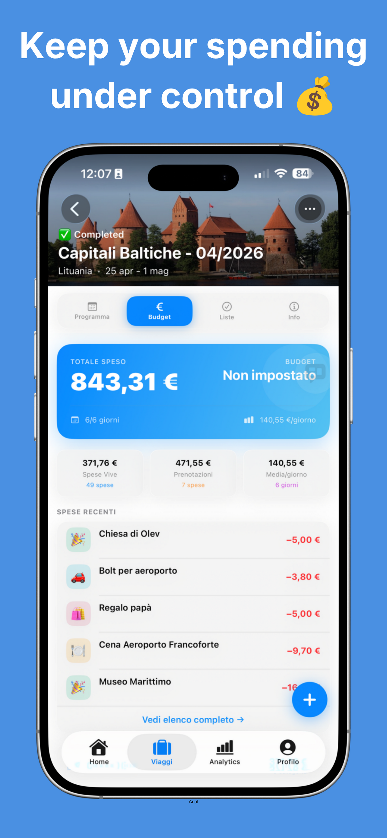 Itinero - Trip Manager