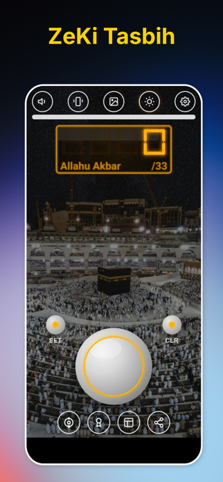 ZeKi Tasbih: Dhikr Counter Screenshot 1 of 8