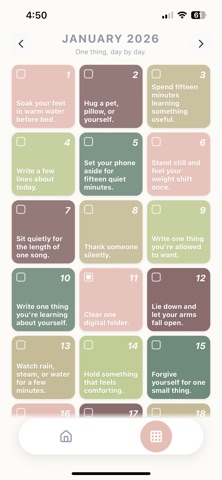 One thing a day – daily pause screenshot