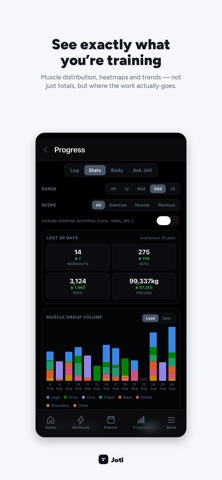 Joti - Workout tracker Screenshot 3 of 8