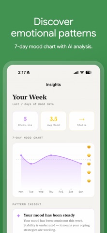 Calma: Mood & Breathing iPhone screenshot