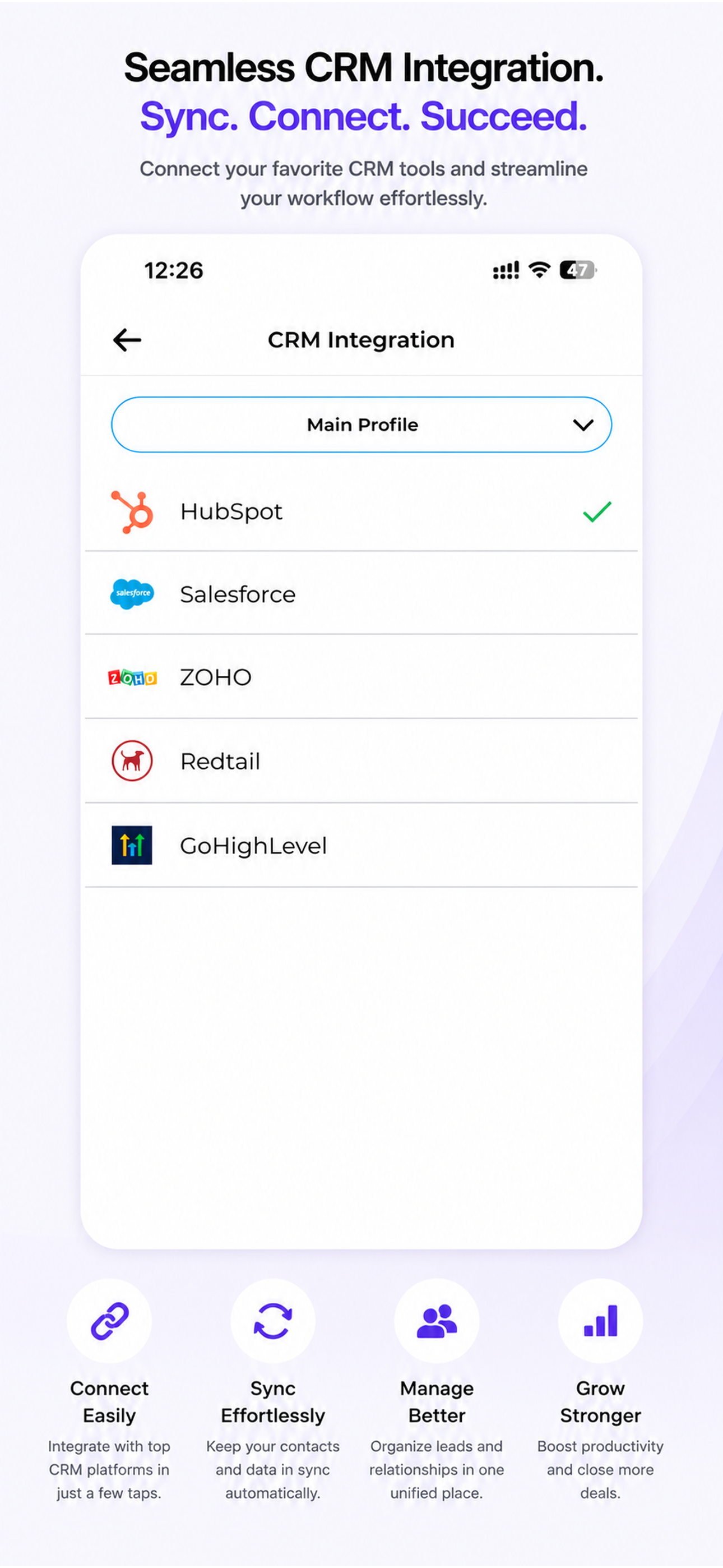 mTap - Digital Business Card screenshot 4