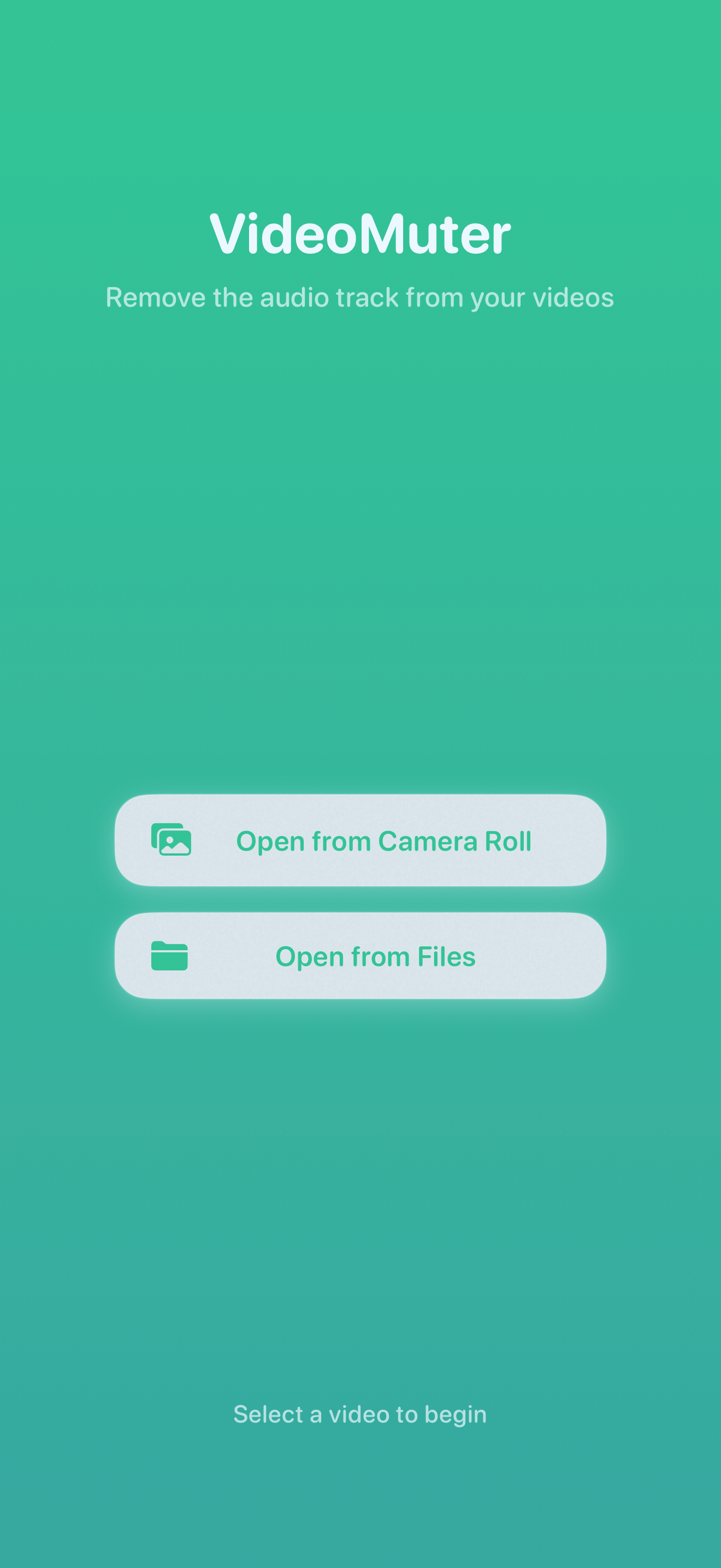 VideoMuter - Remove Sound