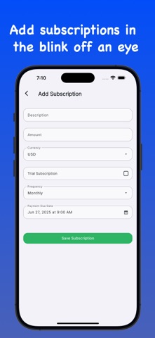 Subscriptions & Bills Tracker Screenshot 3 of 4