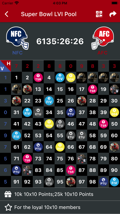 10x10 Sports Squares - Pool Screenshot