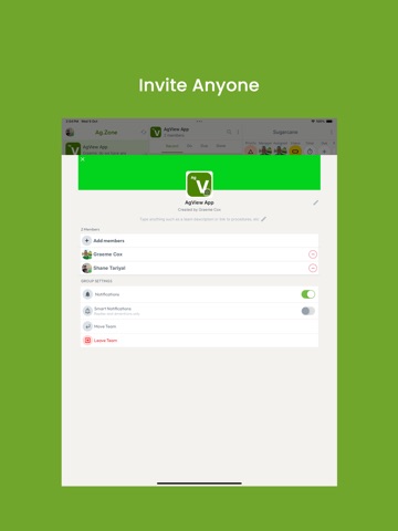 AgTeams iPad screenshot