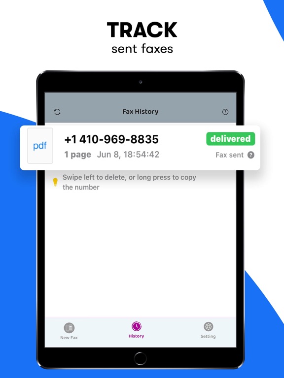 FAX from iPhone・Send Document iPad screenshot 4 - Business app