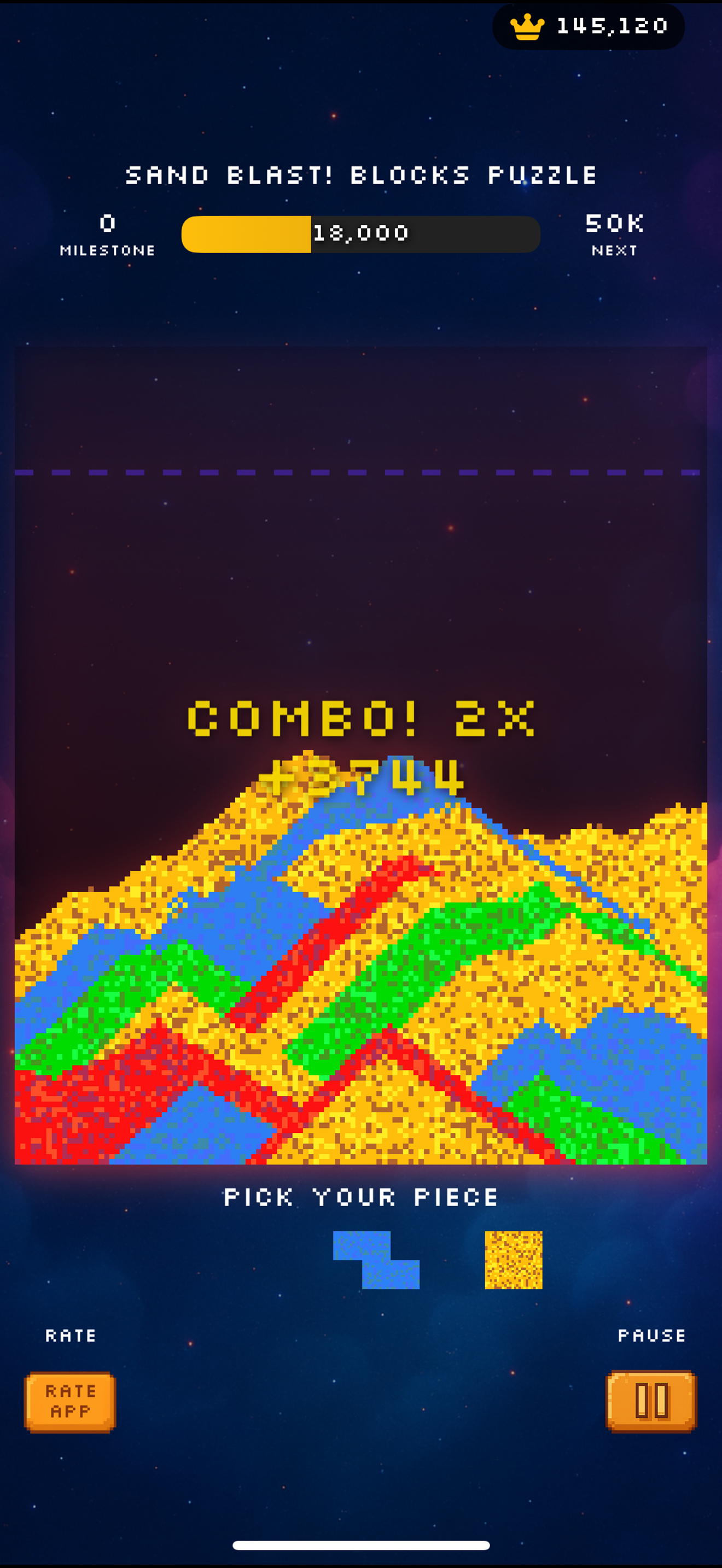 Sand Blast! Blocks Puzzle