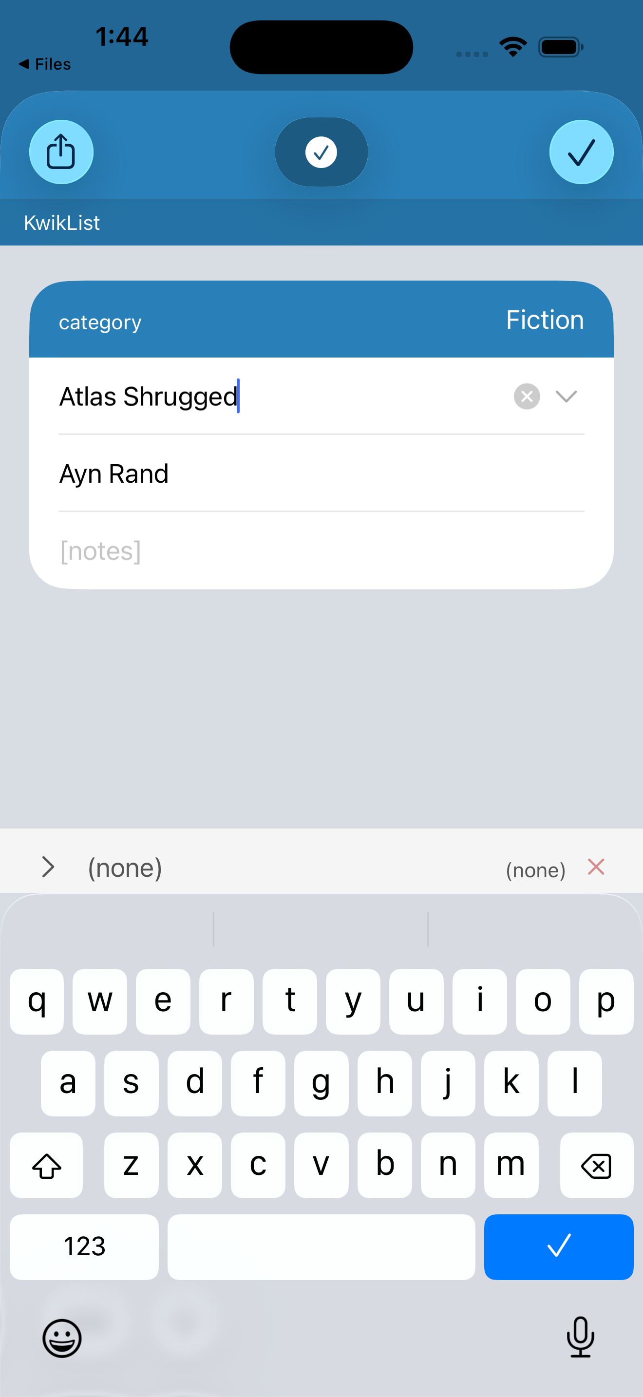 KwikList screenshot 3