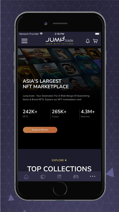 Jump.trade - NFT Marketplace Screenshot