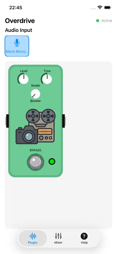 Overdrive Pedal: AUv3 Plugin screenshot 1