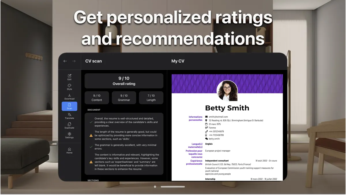 Resume AI – Intelligent CV App screenshot 4