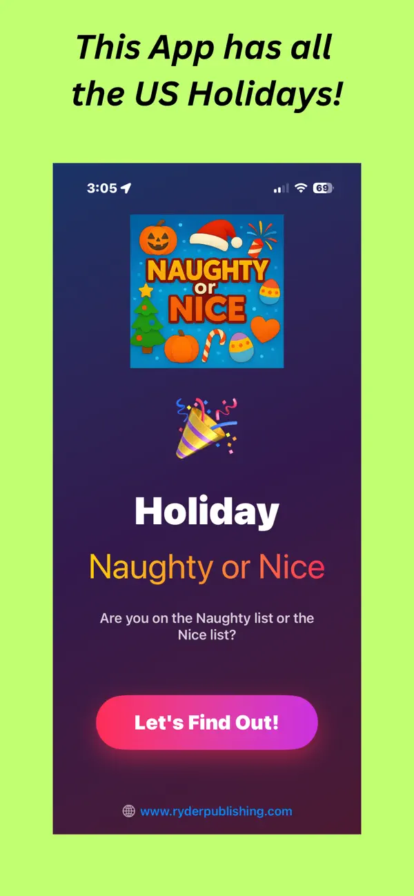 Screenshot #1 pour My Holiday Naughty or Nice