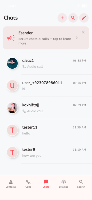 Esender Chat Screenshot 7 of 7